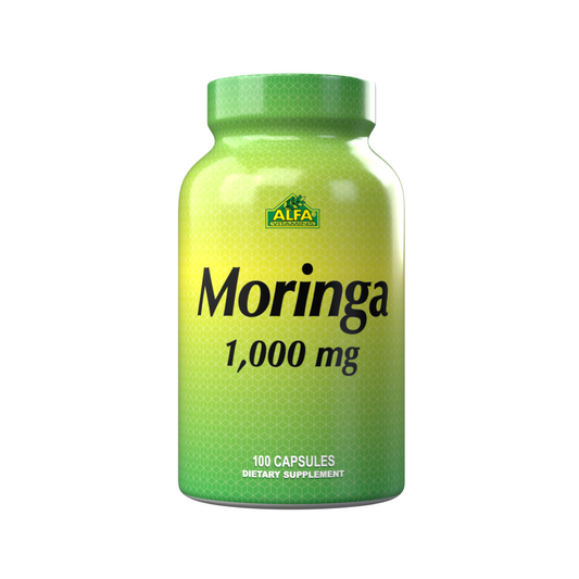 Suplemento Alfa Vitamins Moringa, 1000 mg, 100 Cápsulas