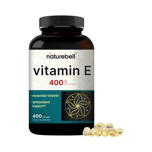 NatureBell Óleo de Vitamina E Softgels 400 IU 400 Cápsulas