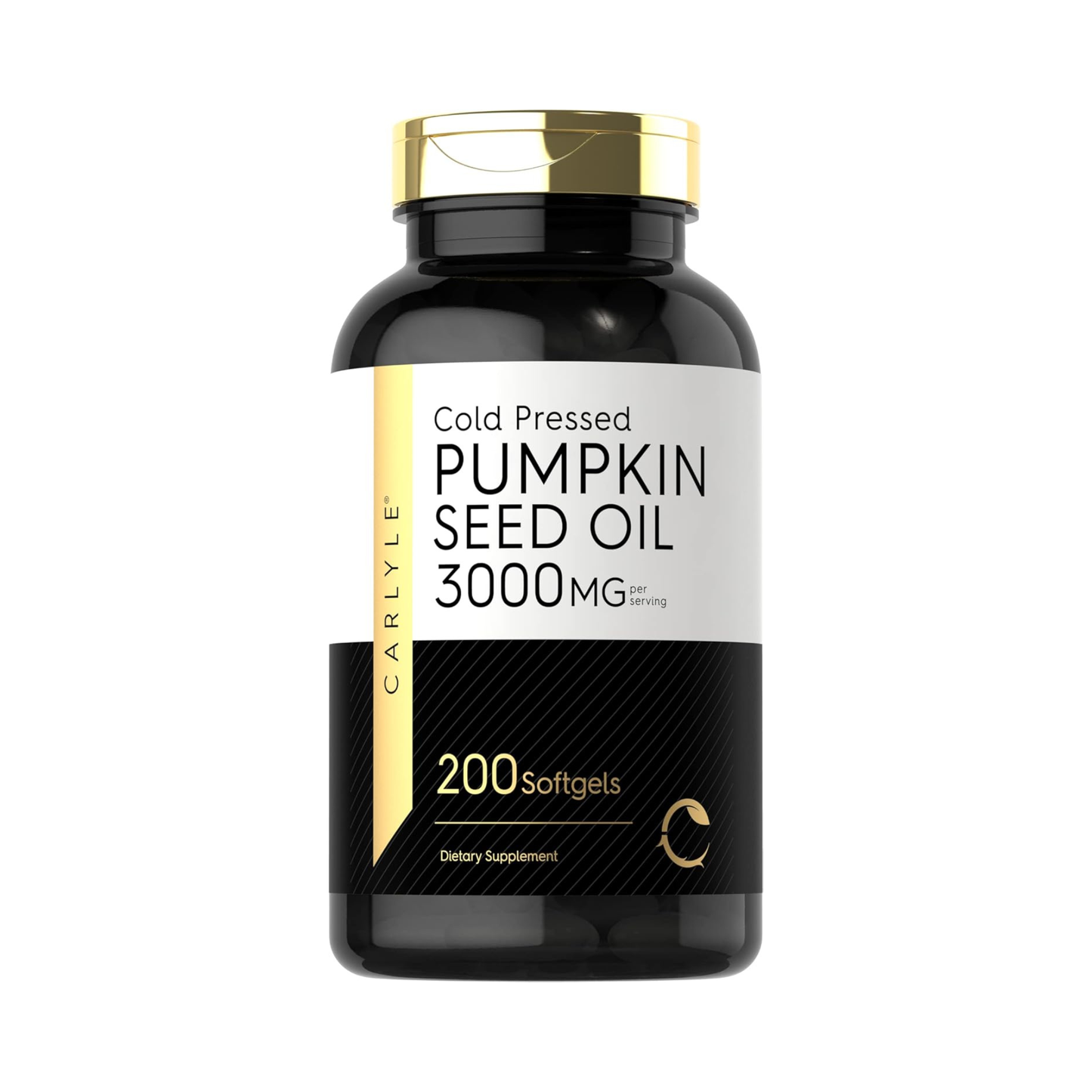 Carlyle Óleo de Semente de Abóbora 3000 mg, 200 Cápsulas Softgel