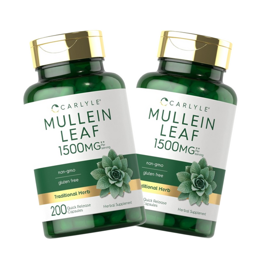 Combo 2x Carlyle Mullein Leaf Extract 1500 mg, 200 Cápsulas