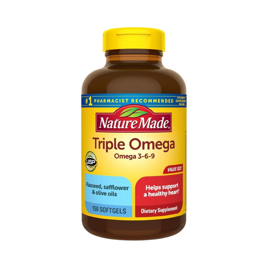 Nature Made Triple Ômega 3-6-9 – 150 Cápsulas