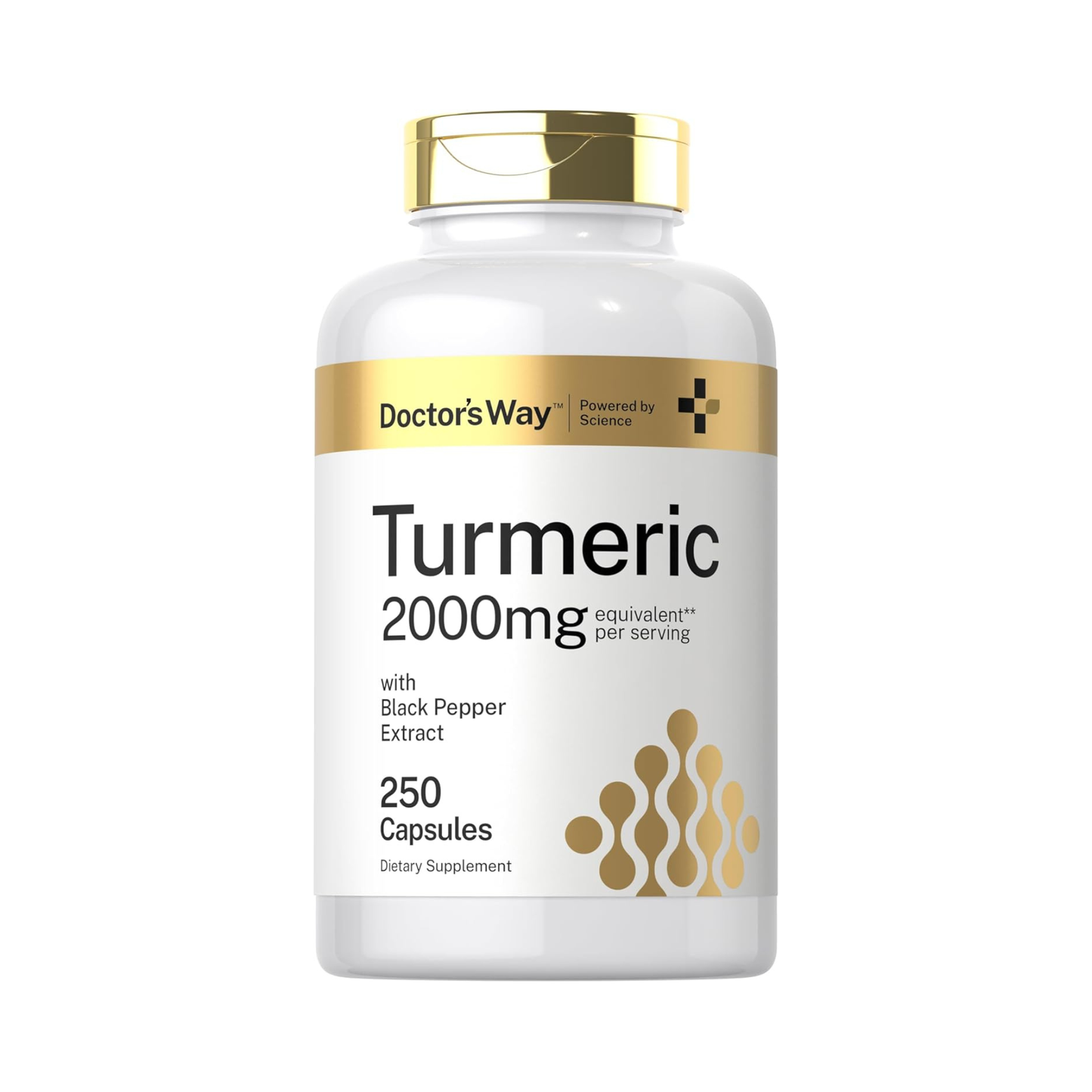 Doctor's Way Turmeric Curcumin 2000 mg, 250 Cápsulas
