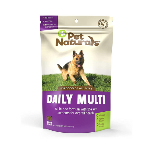 Pet Naturals Multivitamínico Diário para Cães, 30 Mastigáveis Sabor Vegetal