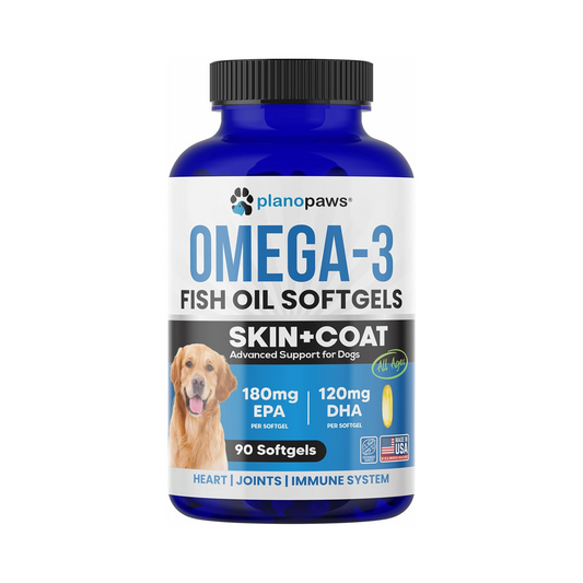 Planopaws 3 Óleo de Peixe para Cães, 90 Cápsulas
