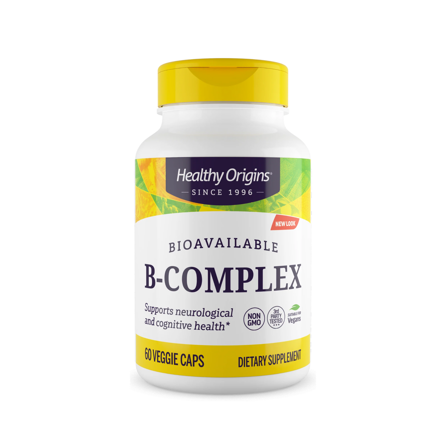 Healthy Origins Complexo B, 60 Cápsulas Vegetais