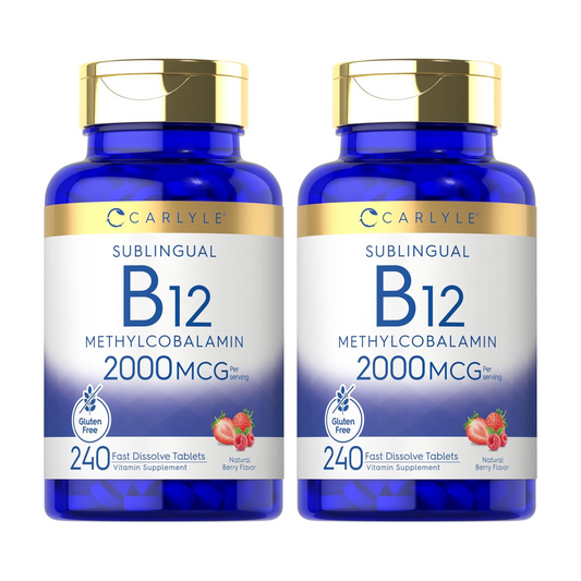 Combo 2x Carlyle Vitamina Methyl B-12 2000 MCG em 2 Cápsulas 240 Cápsulas