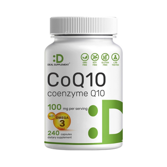 Deal Supplement CoQ10 100 mg com Ômega 3 100 mg 240 Cápsulas