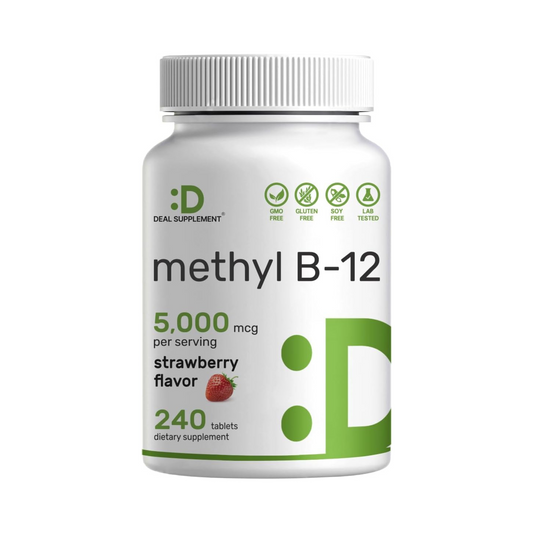 DEAL SUPPLEMENT Methyl B-12 5000 mcg 240 Comprimidos Mastigáveis