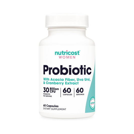 Nutricost Probiótico Feminino 30 Bilhões CFU, 60 Cápsulas