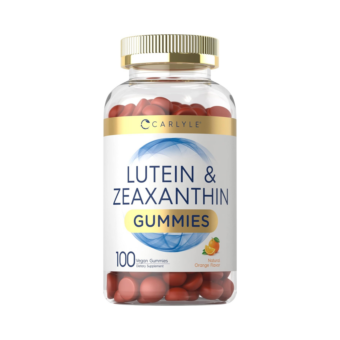 Carlyle Luteína e Zeaxantina 20 mg, 100 Gomas sabor laranja