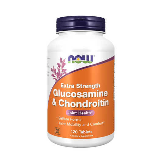 NOW Foods Glucosamina + Condroitina Extra Forte, 120 Comprimidos