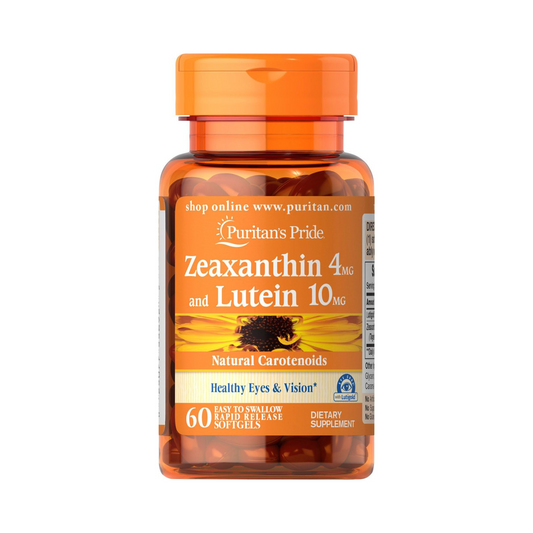 Puritan's Pride, Zeaxantina 4 m, Luteína 10 mg, 60 Cápsulas Gelatinosas