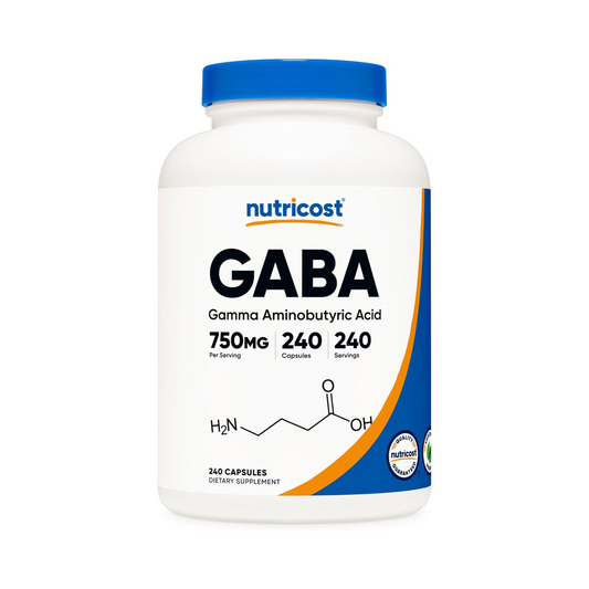 Nutricost GABA 750 mg, 240 Cápsulas