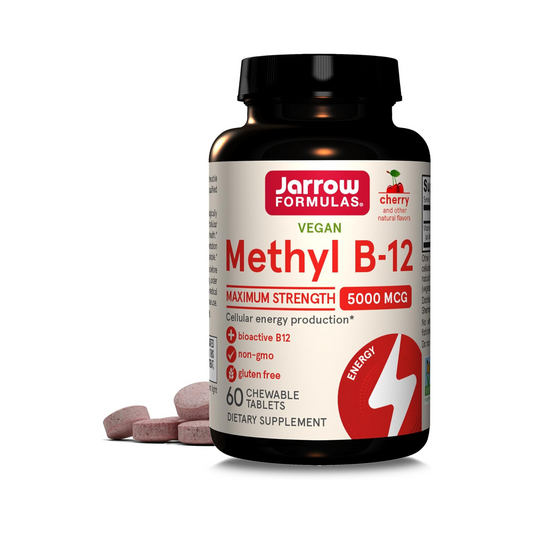 Jarrow Formulas B12 5000 mcg 60 Comprimidos Mastigáveis