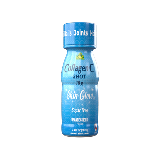 Suplemento Alfa Vitamins Shot de colágeno Skin Glow