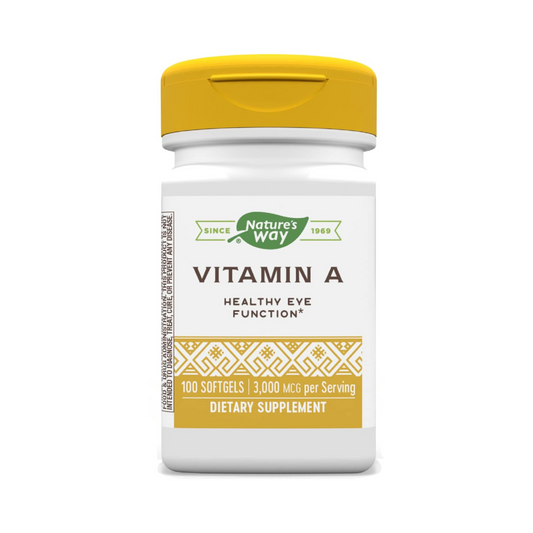 Nature's Way Vitamina A, 3000 mcg por porção, 100 Softgels