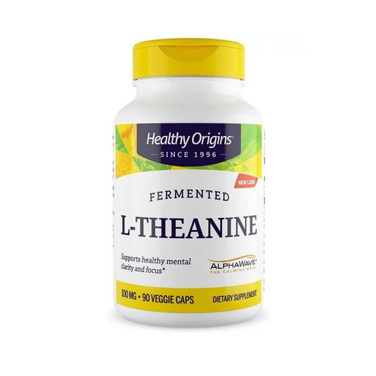 Healthy Origins L-Theanine 100 mg (AlphaWave®) 90 Vcaps