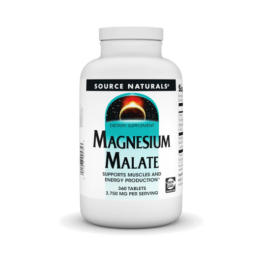 Source Naturals, Malato de Magnésio, 3.750 mg, 360 Comprimidos (1250 mg por Comprimido)