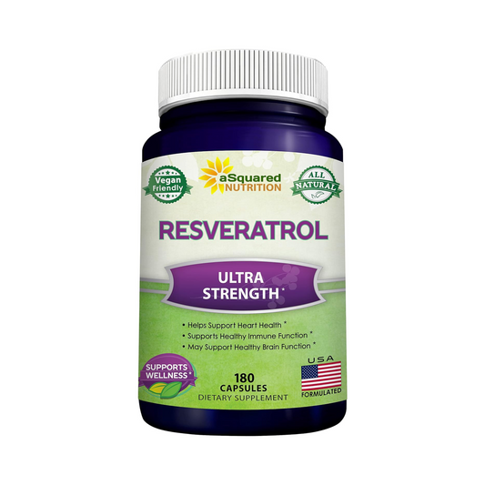 Resveratrol 100% Natural, 1000 mg, 180 Cápsulas