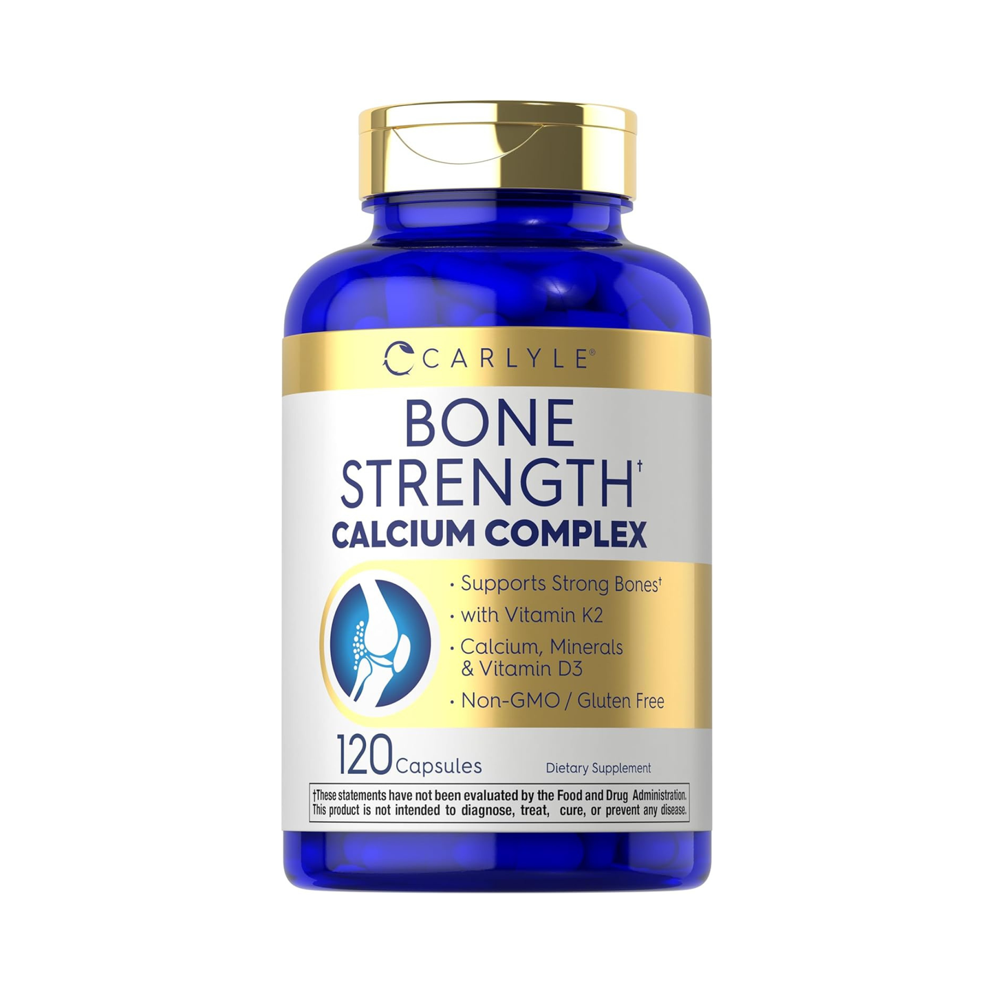 Carlyle Bone Strength Calcium Complex, 120 Cápsulas