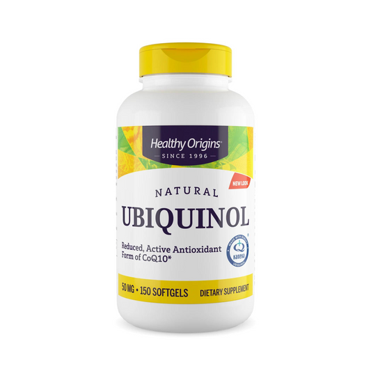 Healthy Origins Ubiquinol 50 mg (Forma Ativa de CoQ10), 150 Cápsulas em Gel