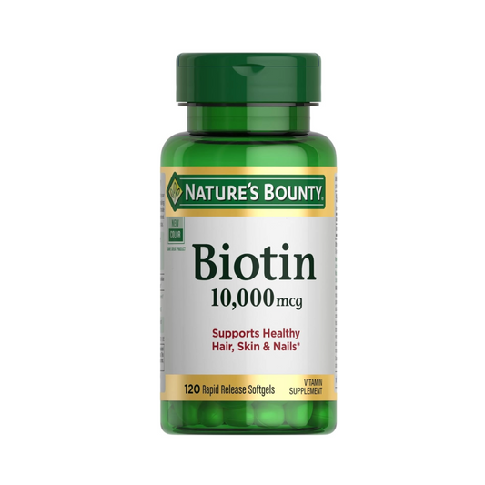 Nature's Bounty Biotina 10.000 mcg, 120 Cápsulas