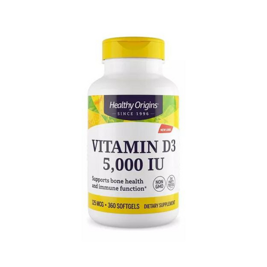 Healthy Origins Vitamina D3 5000 IU 360 Softgels