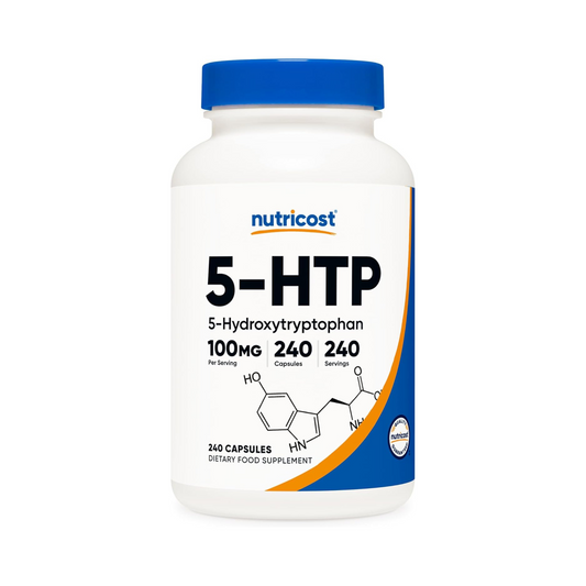 Nutricost 5-HTP 200mg, 5-Hidroxitriptofano, 240 Cápsulas Vegetarianas