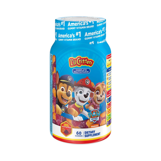 L'il Critters Patrulha Canina, Multivitamínico, Vitamina C e D3, 60 Gomas