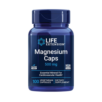 Life Extension, Magnésio 500 mg, 100 cápsulas vegetarianas