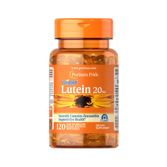 Puritan's Pride, Luteína 20 mg, 120 Cápsulas Gelatinosas de Zeaxantina