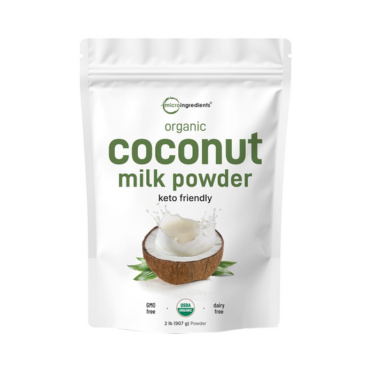 Micro Ingredients Leite de Coco em Pó Orgânico, 907 g, Creme Vegetal para Café, Chá e Smoothies