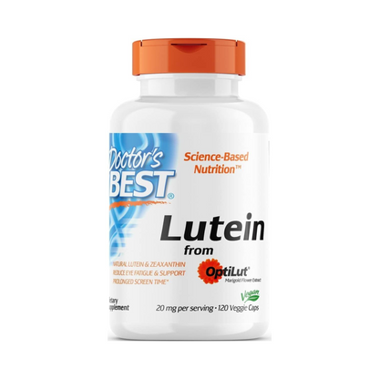 Doctor's Best, Luteína OptiLut, 20 mg, 120 cápsulas vegetais