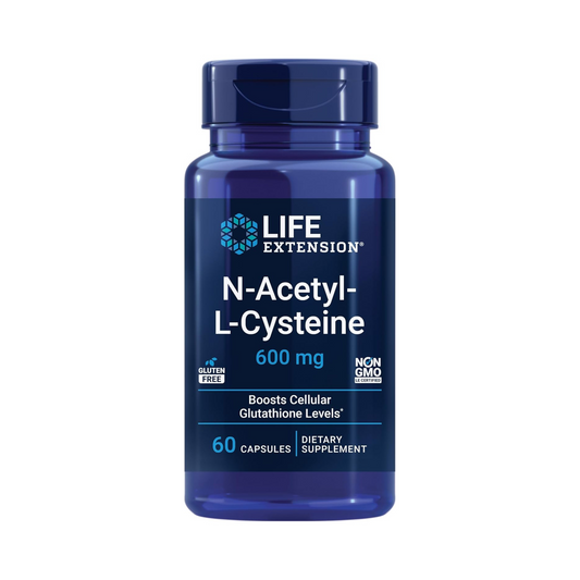 Life Extension N-Acetyl-L-Cisteína (NAC) 600 mg, 60 Cápsulas