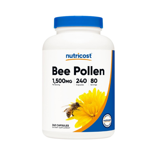 Nutricost Pólen de Abelha 1500 mg por Porção, 240 Cápsulas