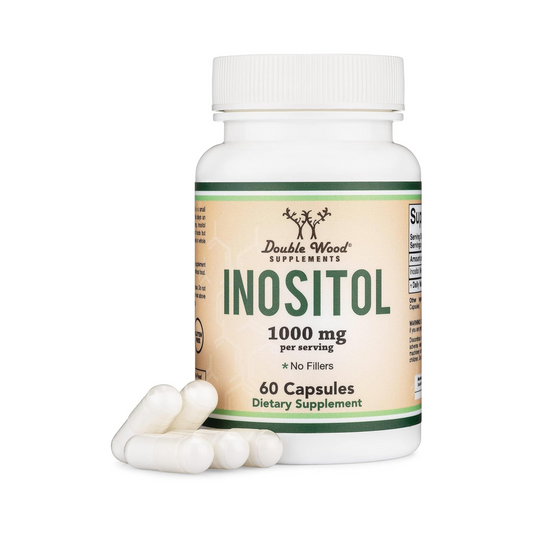 Double Wood Inositol (Myo-Inositol) 1000 mg, 60 Cápsulas