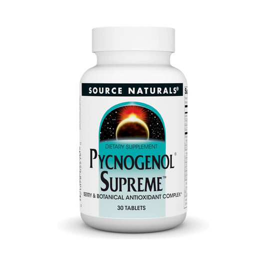 Source Naturals Pycnogenol Supreme, Complexo Antioxidante de Frutas Vermelhas e Botânico, 30 Comprimidos