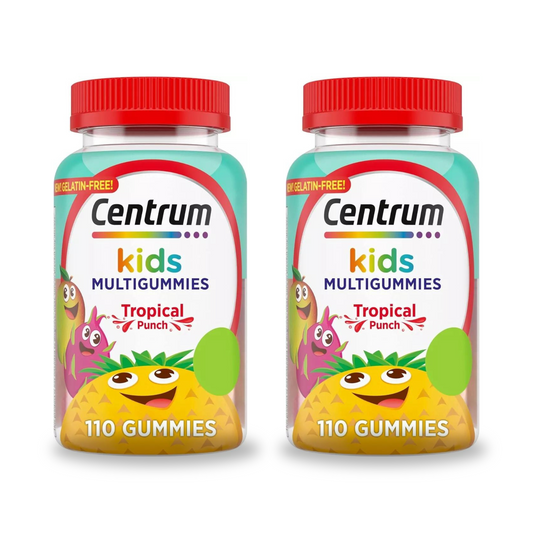 Combo 2x Suplemento Centrum Kids Multivitamínico, 110 Gomas