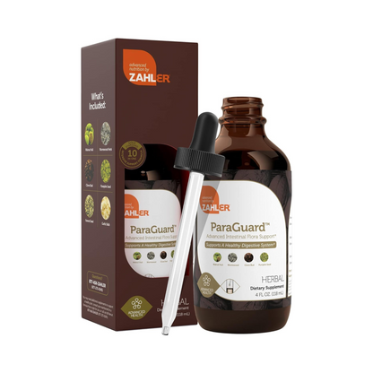 Zahler, ParaGuard, Suplemento Líquido para Saúde Intestinal, com Losna, Alho, Semente de Abóbora e Cravo, Kosher, 118 ml