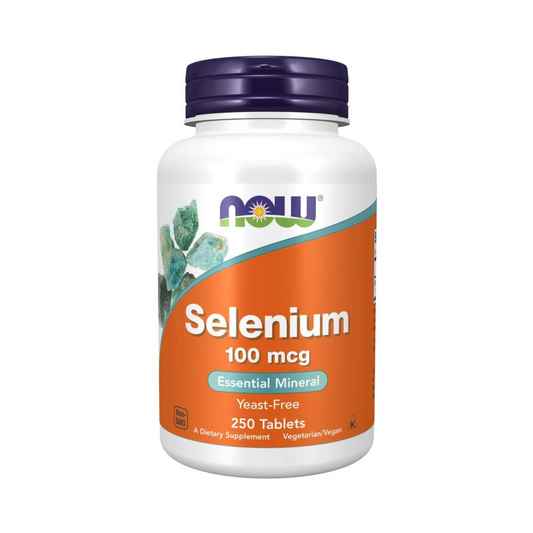 Now Selênio (L-Selenometionina) 100 mcg, Mineral Essencial, 250 Comprimidos