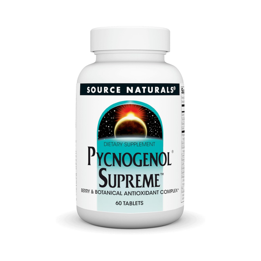 Source Naturals Pycnogenol Supreme, Complexo Antioxidante de Frutas Vermelhas e Botânico, 60 Comprimidos