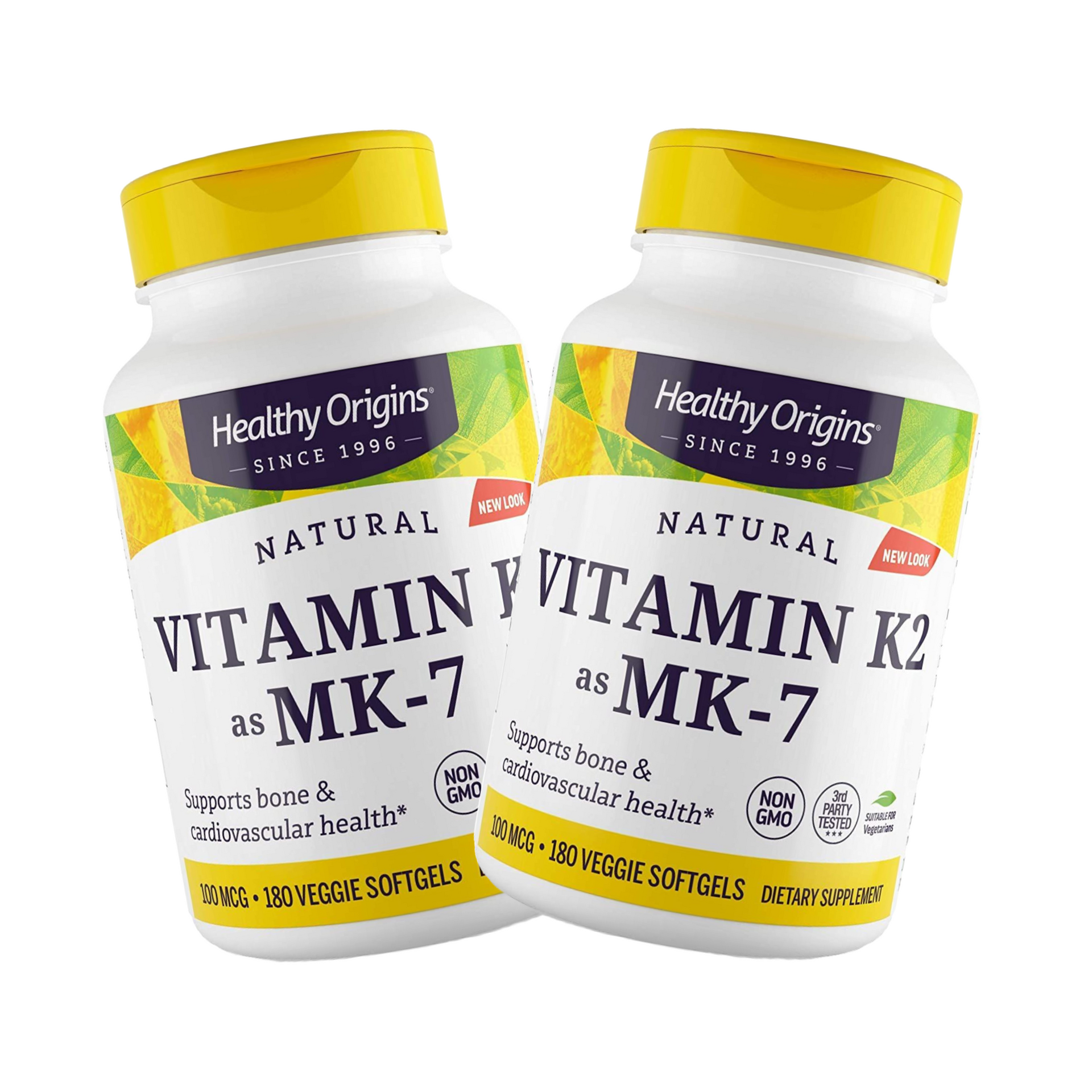 Combo 2 Healthy Origins, Vitamina k2 MK7, 100 MCG, 180 Softgels