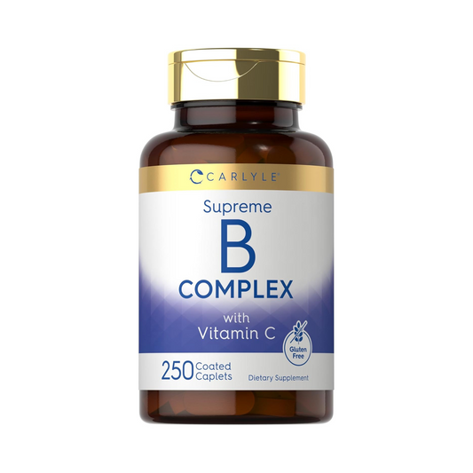 Carlyle Complexo de Vitamina B com Vitamina C, 250 Comprimidos