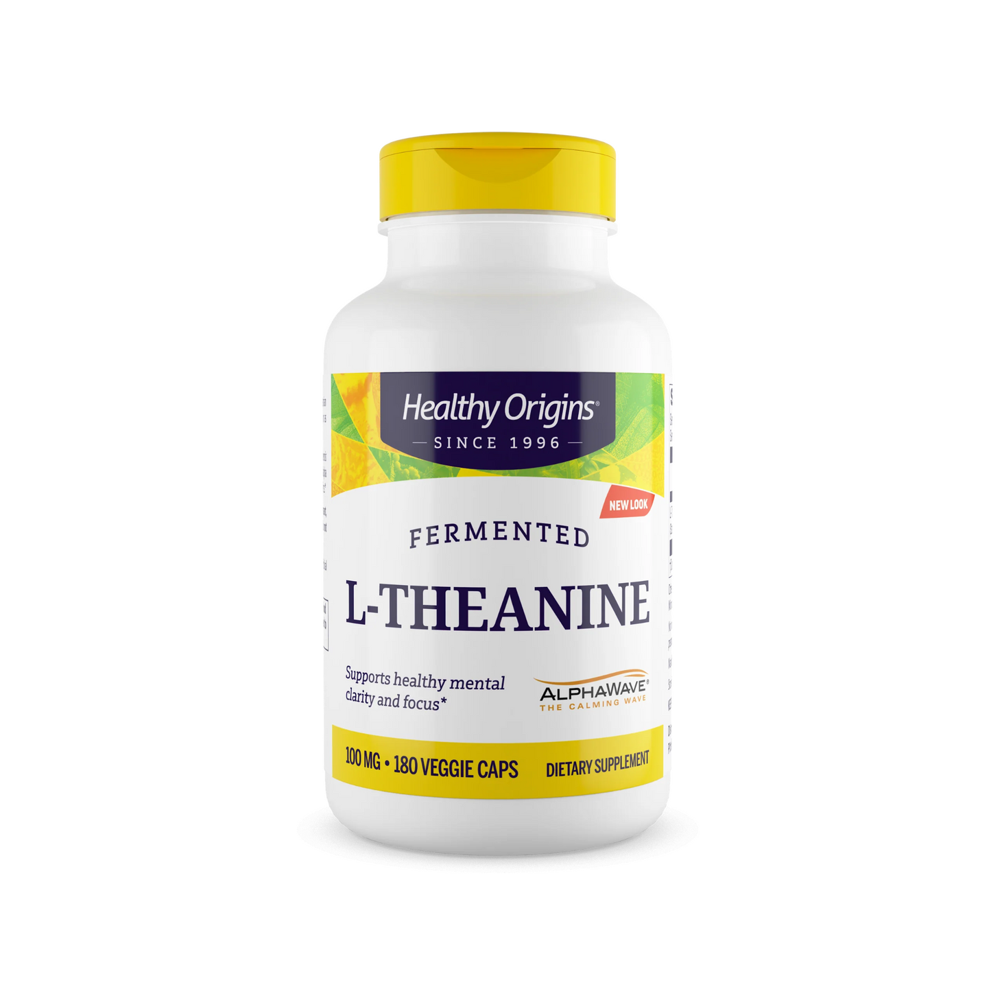 Healthy Origins L-Theanine 100 mg (AlphaWave®) 180 Vcaps
