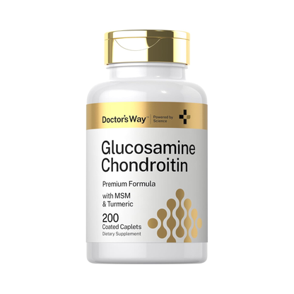 Doctor's Way Glucosamine Chondroitin MSM Turmeric, 200 Comprimidos