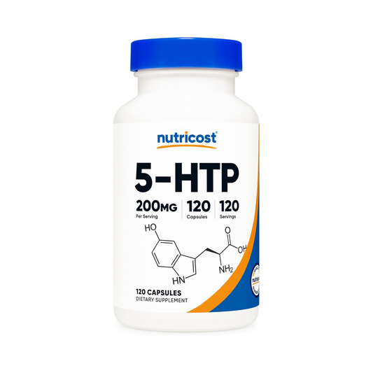 Nutricost 5-HTP 200mg, 5-Hidroxitriptofano, 120 Cápsulas Vegetarianas
