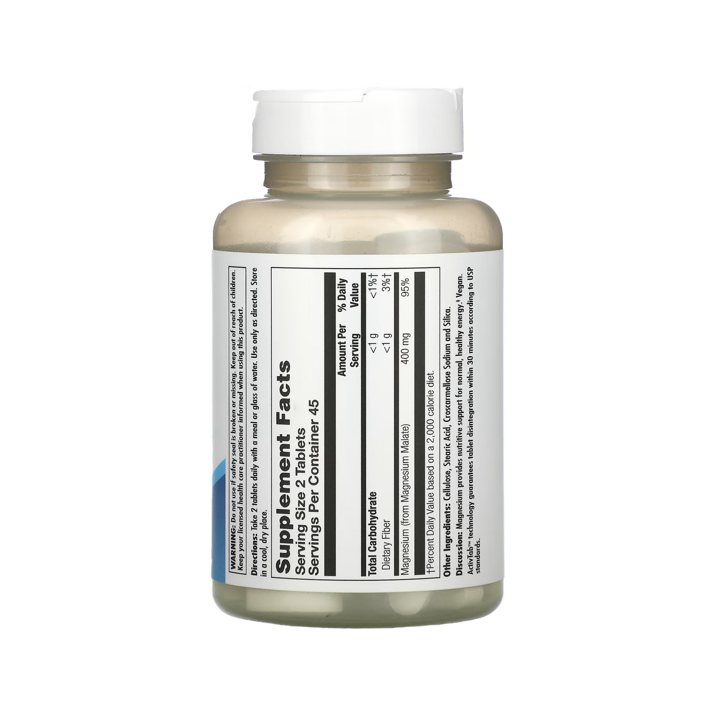 KAL, Malato de Magnésio 400 (200 mg) , 90 Comprimidos