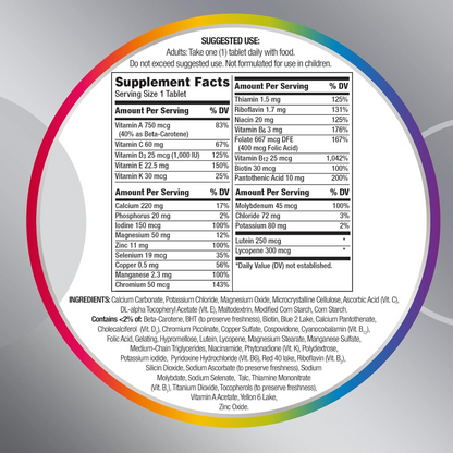 Suplemento Centrum Silver para Adultos 50+, 80 Comprimidos