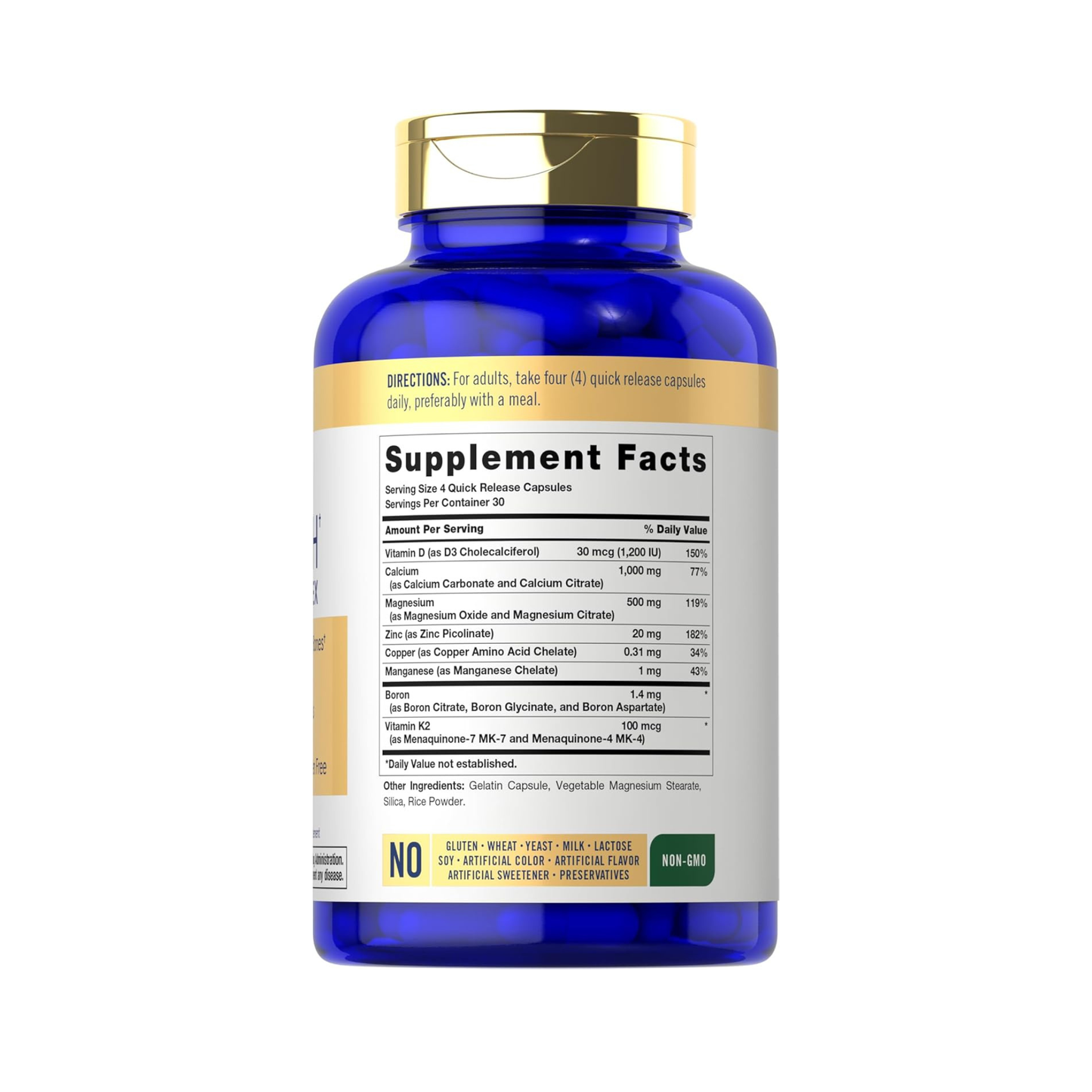 Carlyle Bone Strength Calcium Complex, 120 Cápsulas