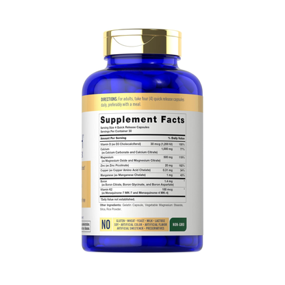 Carlyle Bone Strength Calcium Complex, 120 Cápsulas